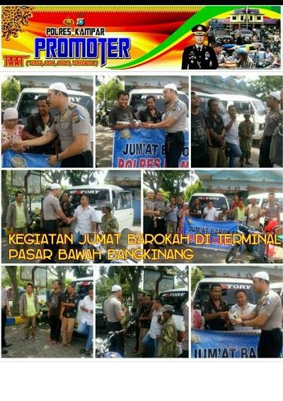 Bagikan Nasi Bungkus, Ke Tukang Becak dan Pengemudi Angkot, Aksi Polres Kampar Ini Patut Dicontoh