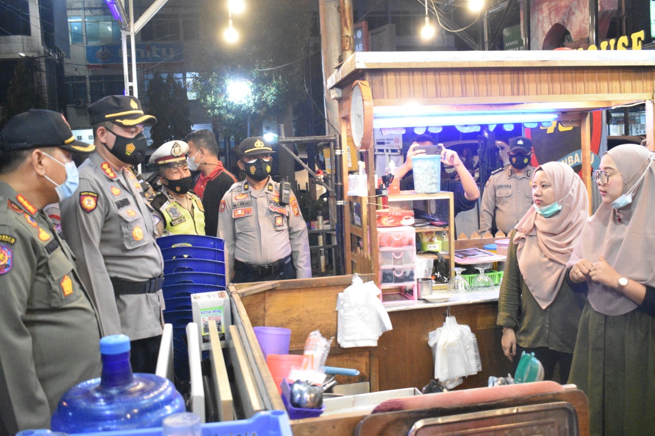 Penegakan Protokol Covid 19, Polresta Pekanbaru gelar Operasi Yustisi Gabungan