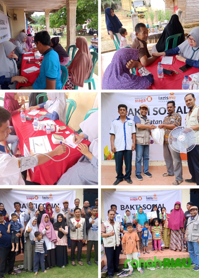 Bakti Sosial Lazismu Pekanbaru bersama Komunitas dan relawan