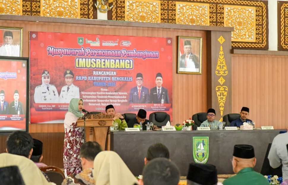Musrenbang RKPD Tahun 2025, Bupati Bengkalis Tegaskan Konsisten pada Empat Skala Prioritas