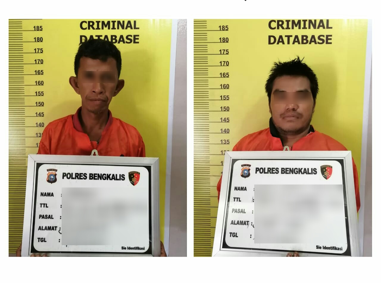 Kurir dan Bandar Shabu Sekaligus Disikat Tim Gabungan Polsek Mandau dan Polres Bengkalis