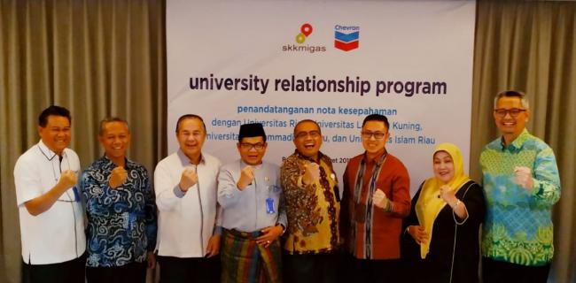 Dukung Peningkatan Akreditasi Jurusan, PT CPI Teken MoU dengan Empat Universitas di Riau