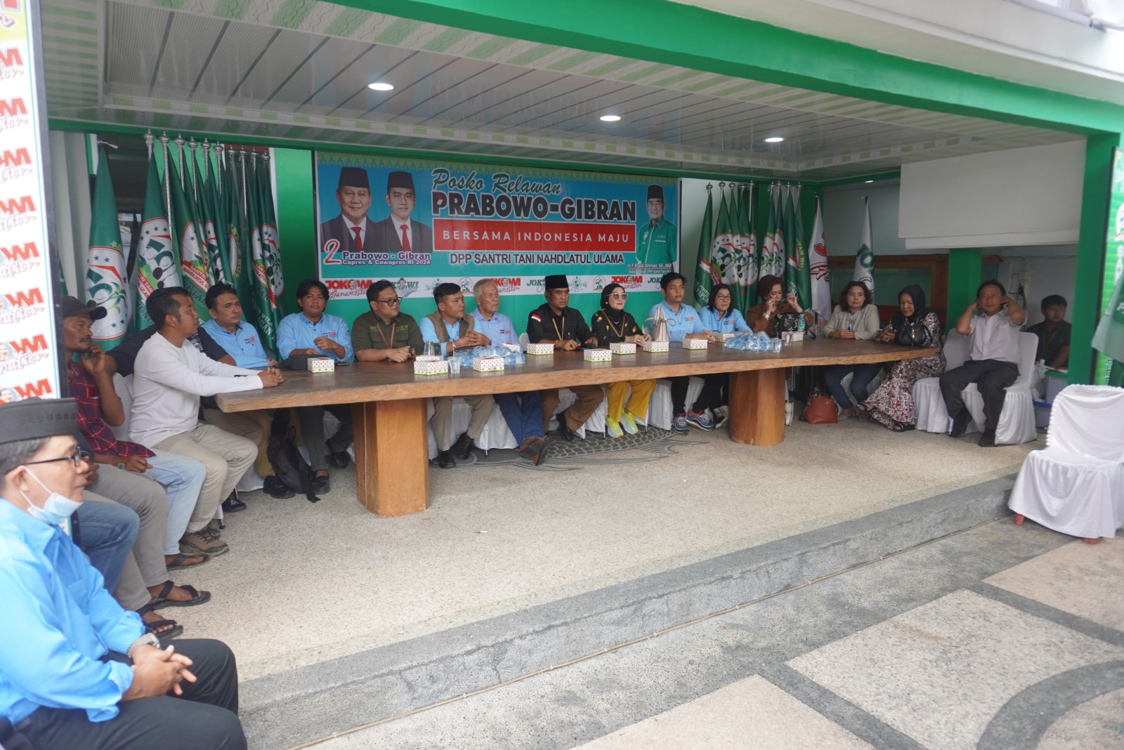 Santri Tani NU deklarasi dan dirikan Posko Pemenangan Prabowo Gibran