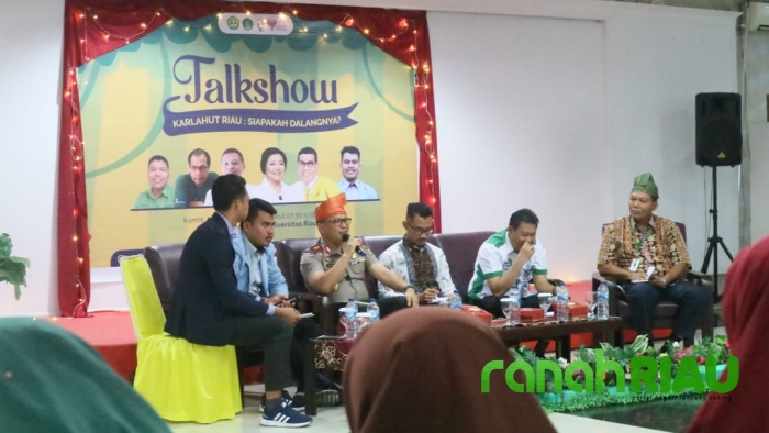 Adakan Talkshow Kupas Tuntas Karhutla Riau, BEM UNRI Hadirkan Kapolda, Korporasi, dan Walhi