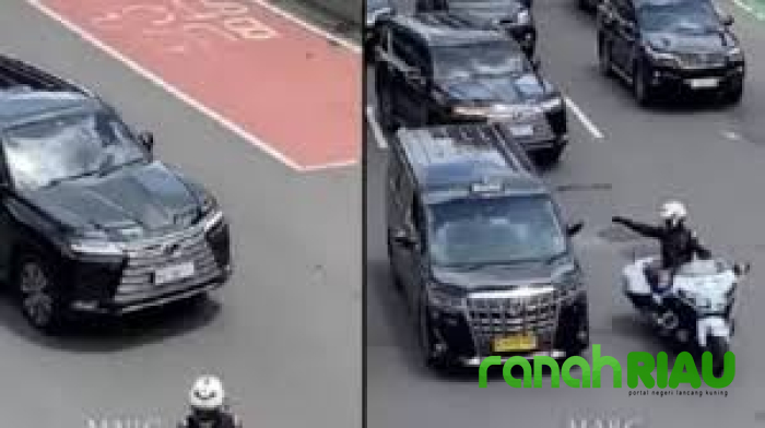 Taksi Alphard Berani Tantang dan Halangi Mobil Dinas RI 36 yang Arogan di Jalan, Siapa Pemiliknya?
