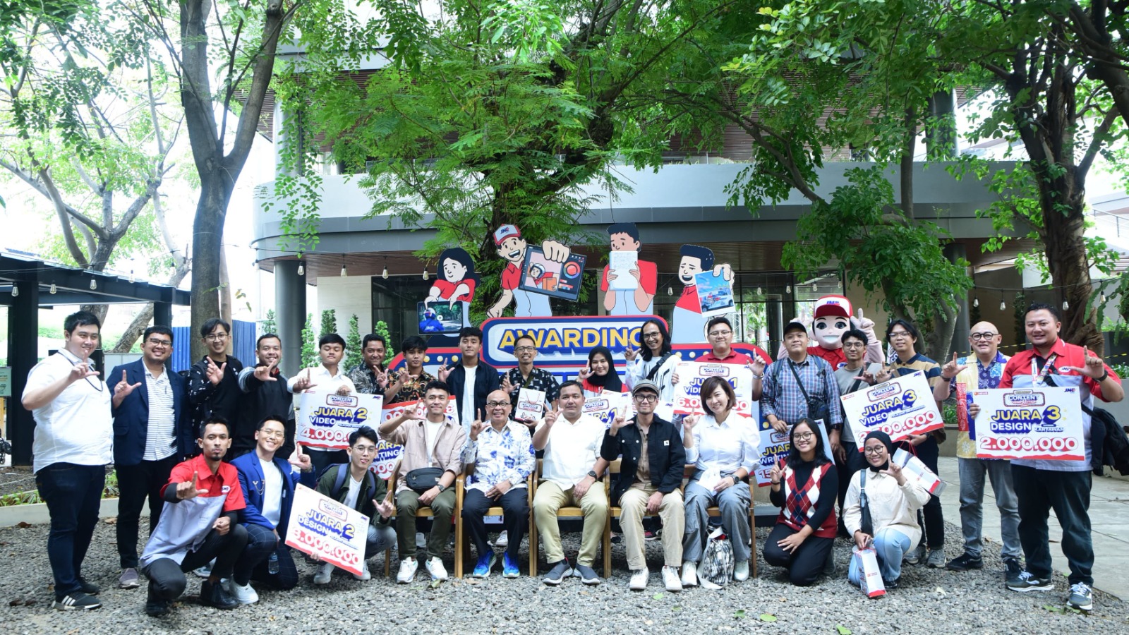 Menjadi Wadah Kreativitas, JNE Apresiasi karya Pemenang Conten competition 2024