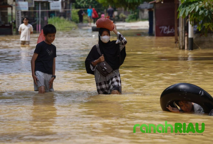 Sebanyak 12.813 Jiwa Masyarakat Riau terdampak Banjir