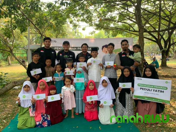 Lebih Fleksibel dan Komunikatif, IZI Riau Santuni Anak Yatim di Jalur CFD