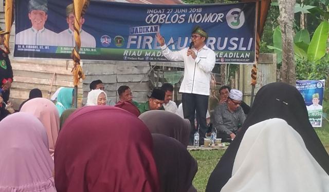220 ribu Pengangguran Butuh Solusi, Firdaus-Rusli Akan Kembalikan Pertumbuhan Ekonomi