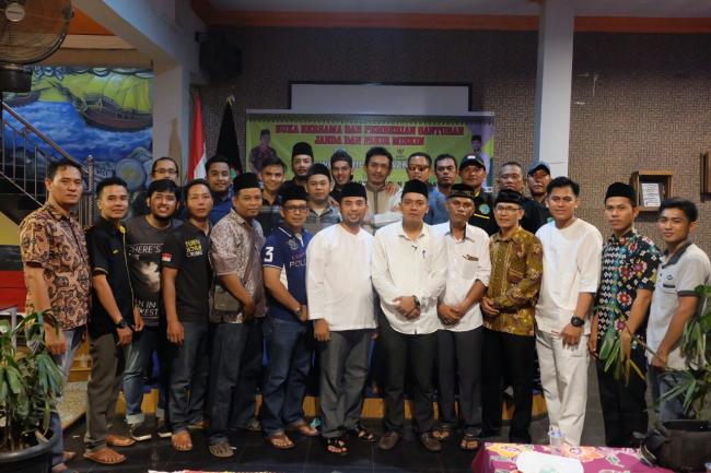 Santuni 150 Janda Serta Fakir Miskin, Baznas dan IWO Inhil Terus Bergandengan