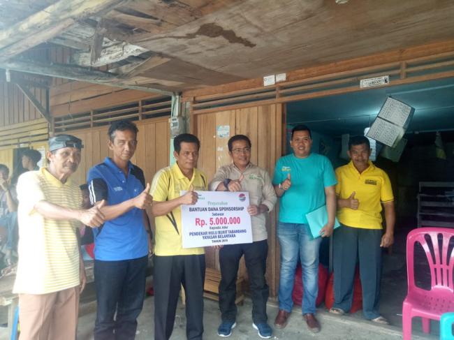 Yayasan Belantara Serahkan Bantuan Dana Sponsorship Kepada Jalur Pendekar Hulu Bukit Tabandang