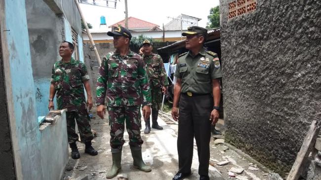 Tim Inspeksi Korem 051/Wijayakarta Sambangi Lokasi TMMD