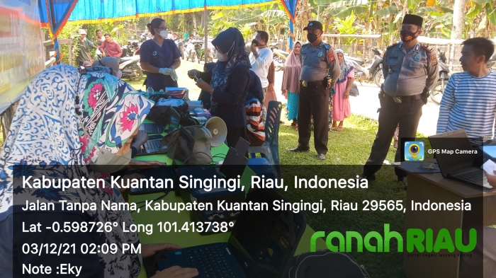 Tinjau Pelaksanaan Vaksinasi, Akp. Sahardi, SH. Edukasi Masyarakat Akan Pentingnya Mentaati Prokes