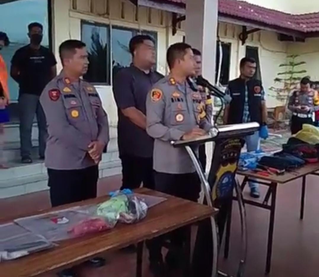 Satreskrim Polres Bengkalis Berhasil Tangkap Pelaku Pembunuhan di Rumah Mewah Jalan Rumbia