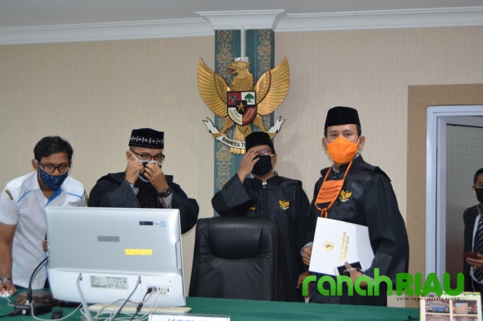 KI Riau Gelar Sidang Online Sengketa Informasi Publik