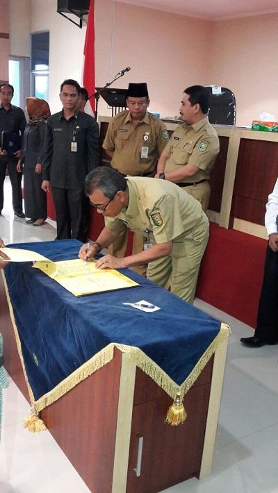 Bupati kuantan Singingi Tandatangani PI dan MoU Dana DAK dan DAD