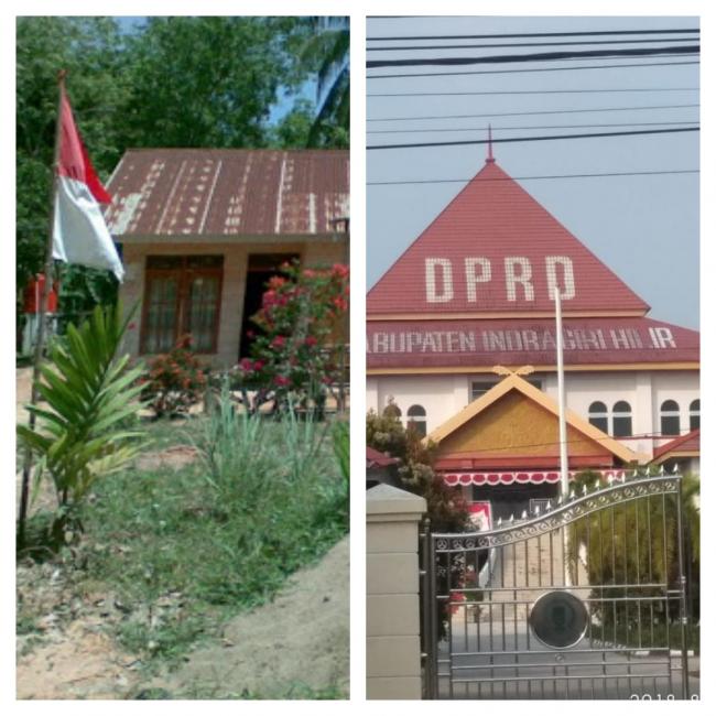 Detik-Detik Hari Kemerdekaan RI Ke-73, Kantor DPRD Inhil Tanpa Bendera Merah Putih