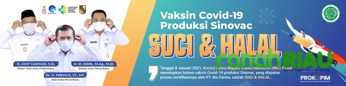 Zaini Rizaldy, Mayoritas Tenaga Publik di Kota Pekanbaru sudah mendapat suntikan Vaksin Covid 19
