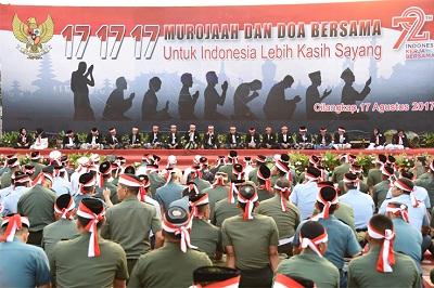 Serentak.. Wujudkan Cinta Bangsa Dengan Doa Bersama, Panglima TNI Ikut Serta