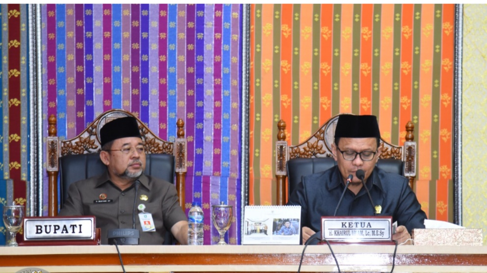 Ketua DPRD Bengkalis Pimpin Rapat Paripurna Penyampaian Ranperda APBD 2019