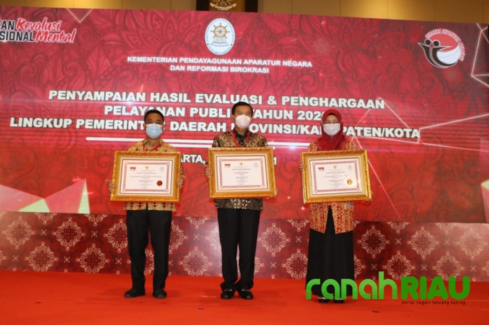 Hattrick, Pemerintah Kota Pekanbaru raih Penghargaan Pelayanan Prima Nasional