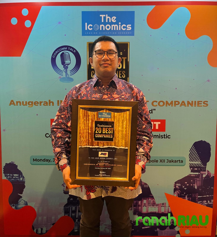 JNE Raih Kategori Courier Service dalam Penghargaan Indonesia 20 Best Companies