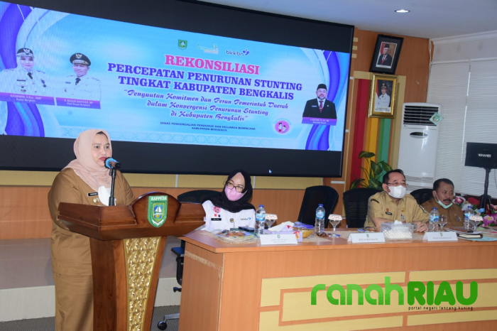 Upaya Penurunan Angka Stunting di Bengkalis, Bupati Bengkalis Libatkan Seluruh Stakeholder