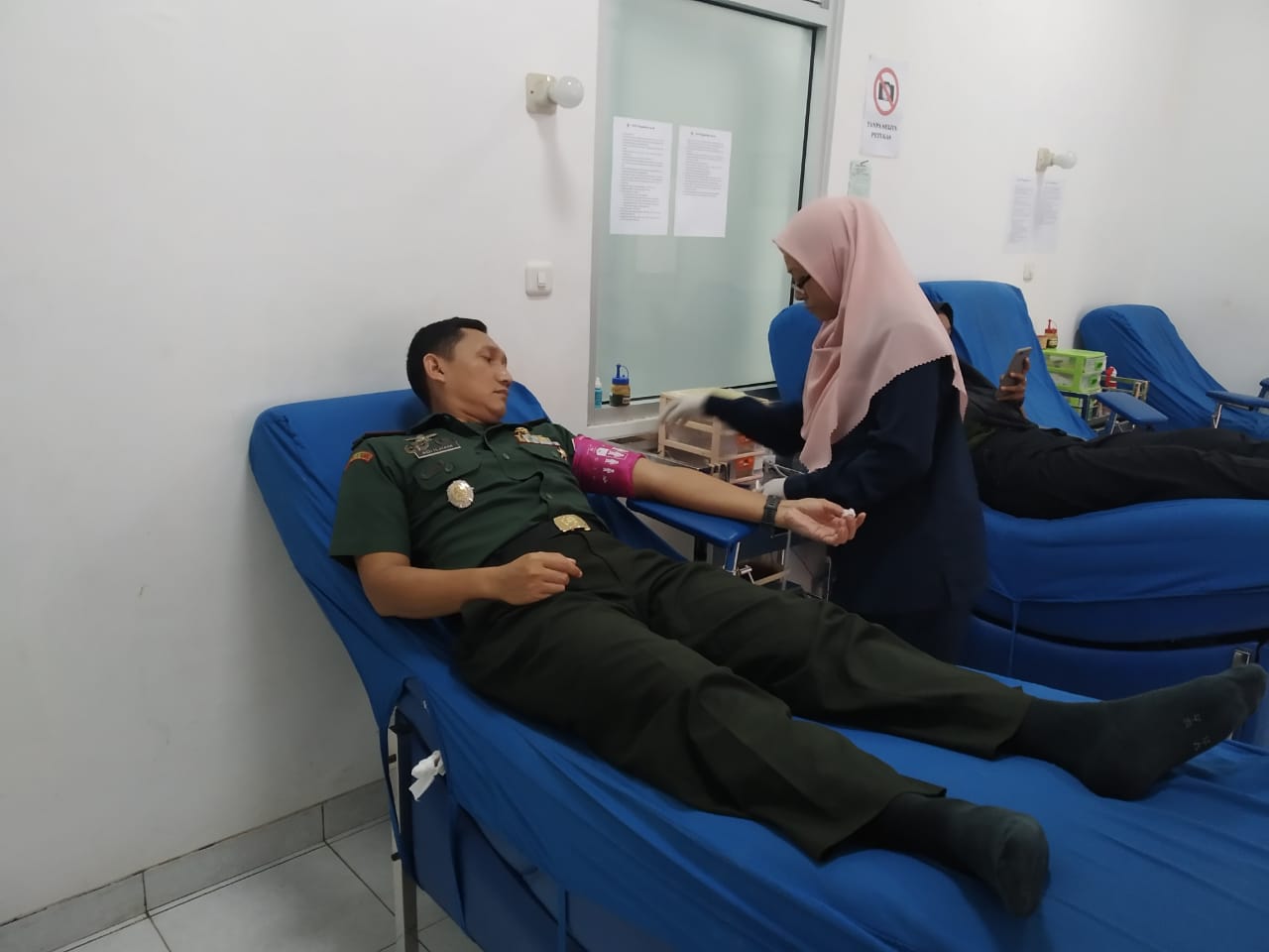 Letkol Czi Adi Ilham Zamani, SE sambangi kantor PMI Pati