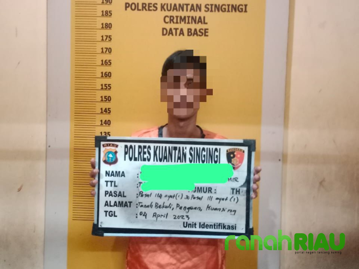 Polisi Tangkap Pria Mencurigakan di Desa Tanah Bekali Pangean