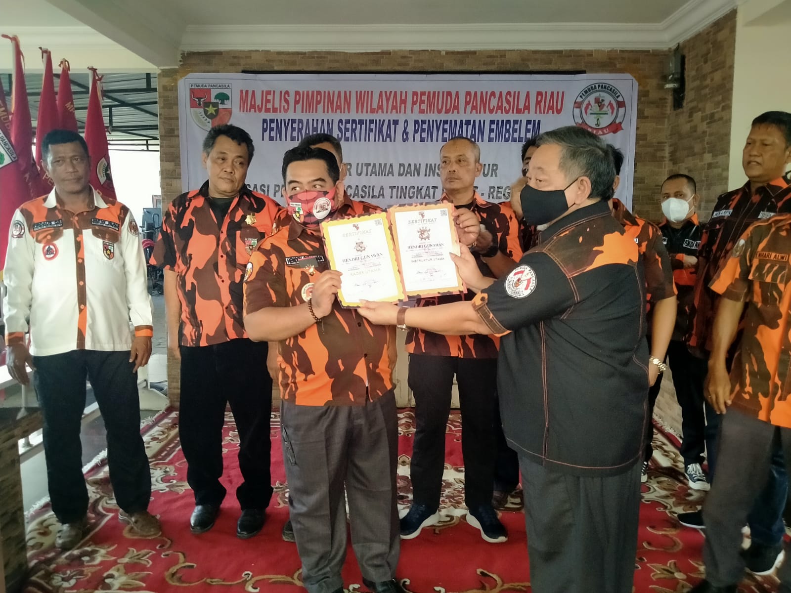 Mantapkan Organisasi, MPW PP Riau Adakan Diklat Kaderisasi dan Penyerahan Sertifikat