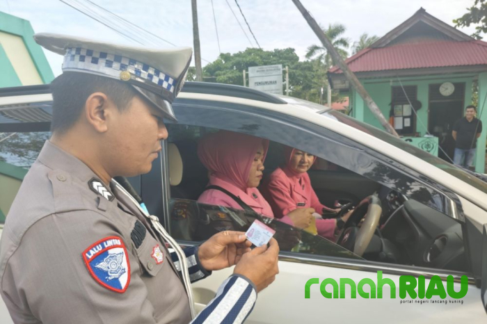 Razia Dadakan Polantas Inhu Bikin Ibu-ibu Bhayangkari Ketar-Ketir