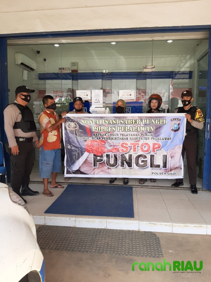 Kapolsek Ukui sosialisasi Saber Pungli di Bank BRI