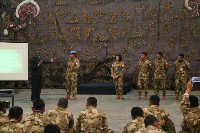 Pasukan Perdamaian Indobatt Ikuti Penyuluhan HIV/AIDS di Lebanon