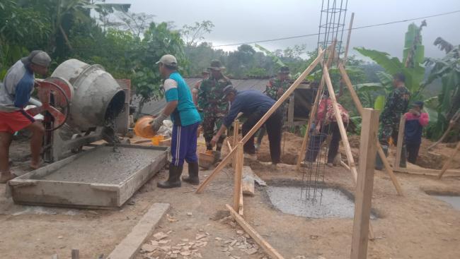 Cor Beton Slop, Pondasi RTLH Kodim Trenggalek