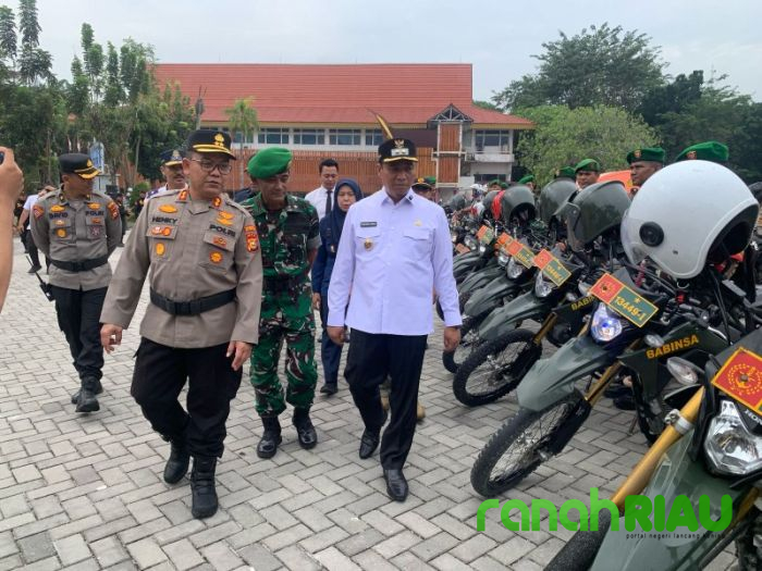 Apel Pengamanan arus mudik bersama Forkompimda Kota Pekanbaru 