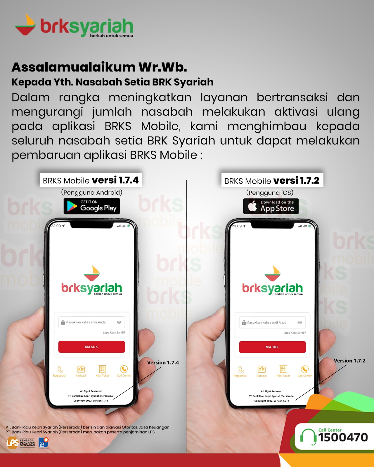 Ayoo Update Aplikasi MBanking Terbaru BRK Syariah