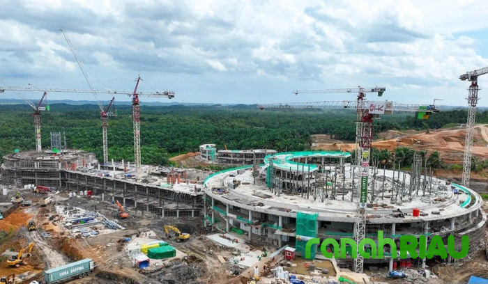 Terpantau belum Rampung, Masjid Raya IKN belum bisa Dipakai untuk Sholat Ied