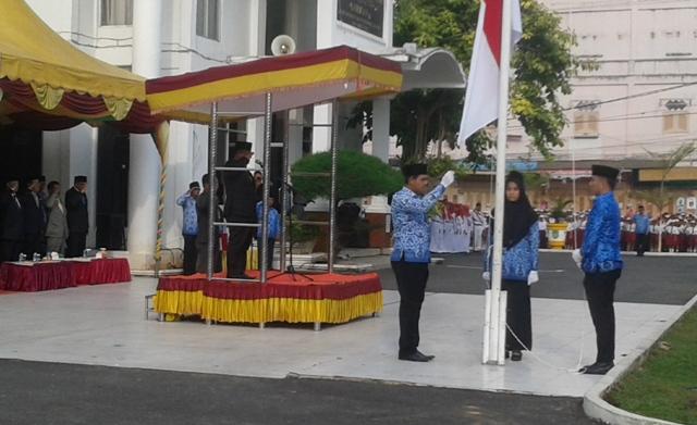 Wabup Rohil Drs Jamiludin pimpin upacara Hardiknas Tahun 2019