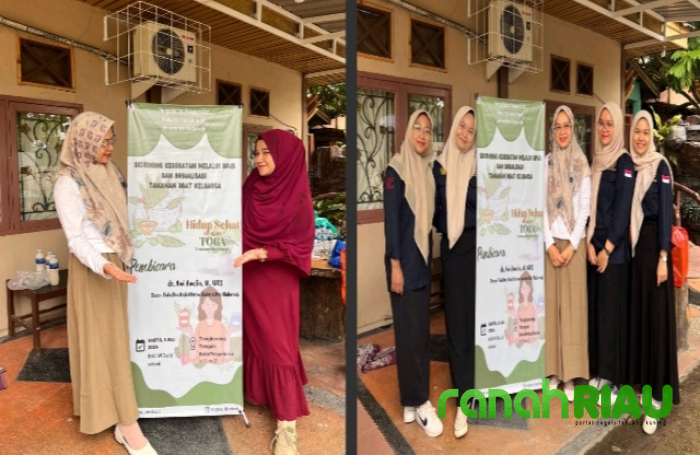 Skrining Kesehatan dan Edukasi Pemanfaatan Tanaman Obat Keluarga di RT 01 RW 21 Tangkerang Tengah