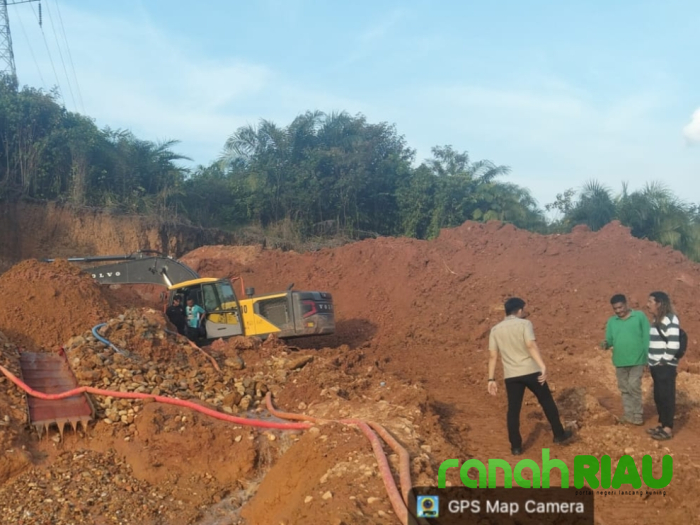 Polres Kuansing Ringkus Pemodal PETI Beserta Satu unit Excavator di Gunung Toar