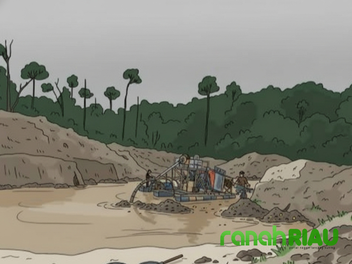 AMUK Beberkan Wilayah Paling Aman untuk Aktivitas PETI, Polres Kuansing Diminta Segera Bertindak.!!