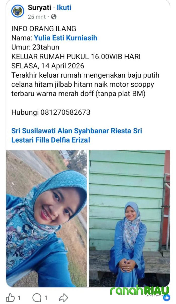 Pergi untuk Makan Bersama, Yulia Esti Kurniasih Tak Pernah Tiba di Tujuan