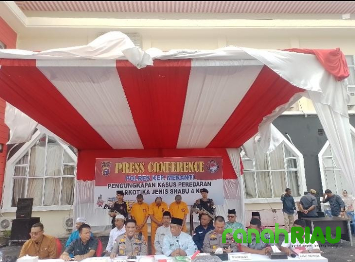 Polres Meranti bekuk Pelaku Narkoba Jaringan Internasional