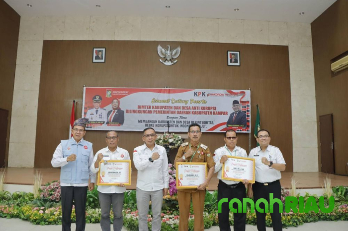 Gandeng KPK, Pemkab Kampar gelar Bimtek Kabupaten dan Desa anti Korupsi