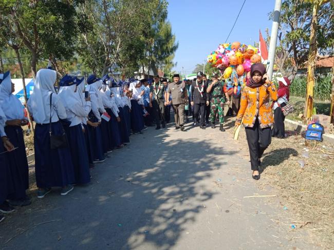 Iring-Iringan Musik Gamelan, Sertai Wabup Tegal Masuk Lapangan Upacara TMMD