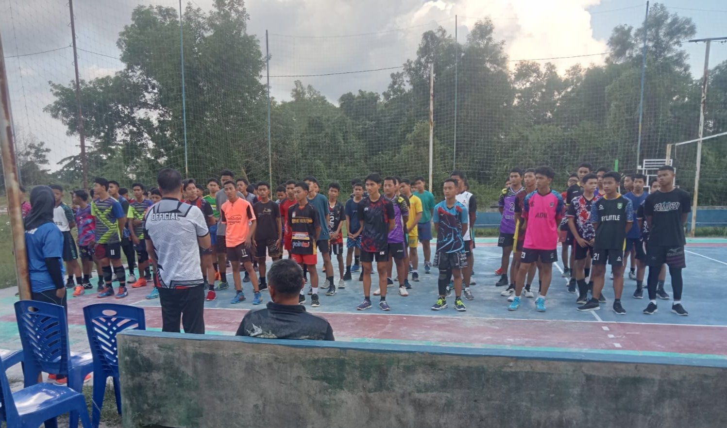 Puluhan Pelajar Sekolah dari 4 Kecamatan Ikuti Seleksi Bibit Atlet Bola Voli