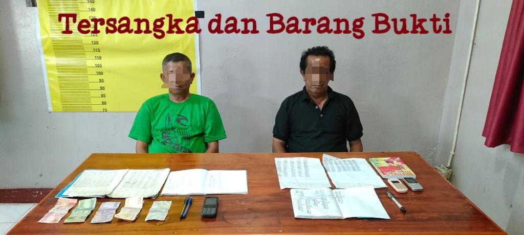 Polsek Mandau Tangkap Dua Orang Pelaku Judi Togel