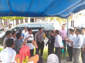 Kondisi Aman, Kapolres dan Dandim Kampar Ikut Pantau.