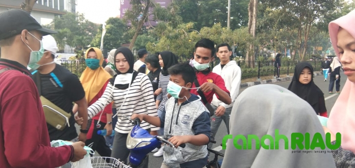 IMM Kota Pekanbaru gelar Aksi peduli kesehatan tanggap kabut Asap