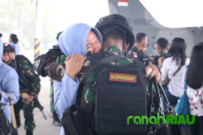 Danlanud lepas 117 Prajurit Kopasgat ke Perbatasan RI-PNG